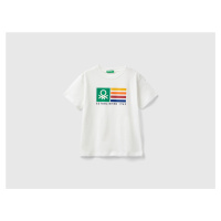 Benetton, Short Sleeve T-shirt In 100% Organic Cotton