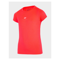 4F HJL22-JTSDF001 CORAL NEON Dětské tričko EU HJL22-JTSDF001 CORAL NEON