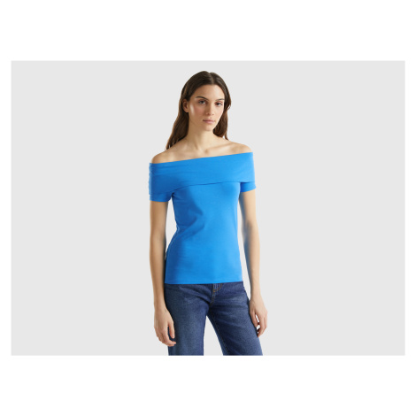 Benetton, Slim-fit T-shirt With Bare Shoulders United Colors of Benetton