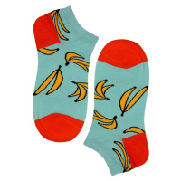 Crazy Banana kotníčkové bavlněné ponožky ECC2001 světle modrá