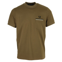 Fred Perry Loopback Jersey Pocket Hnědá