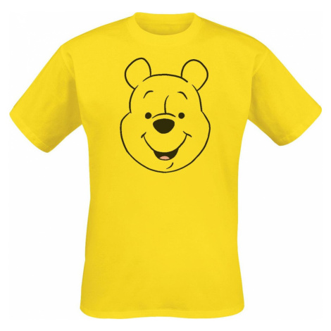 Medvídek Pu Face Tričko žlutá