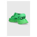 Sandály adidas by Stella McCartney aSMC Hika dámské, zelená barva, na platformě
