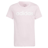 adidas LINEAR TEE Dívčí tričko, růžová, velikost