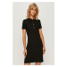 Šaty Lacoste černá barva, mini, jednoduché, EF5473-001