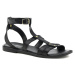 Polaris 319132.z 2Fx Black Woman Flat Sandals