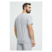 Pyžamové tričko HUGO šedá barva, s potiskem