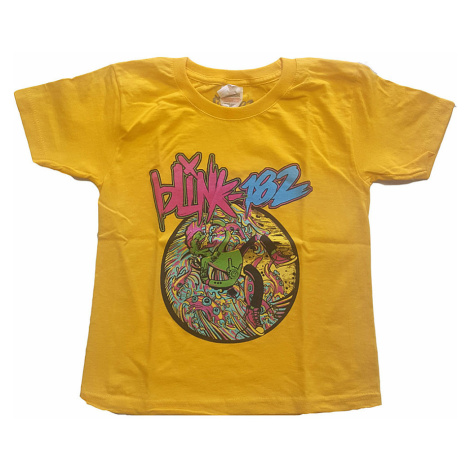 Blink 182 tričko, Overboard Event Yellow, dětské RockOff