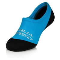 AQUA SPEED Ponožky na plavání Neo Blue/Black Pattern 01