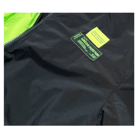 Černo/zelená dámská bunda větrovka (AG3-010) Ann Gissy