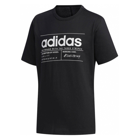 Černé dětské tričko Adidas