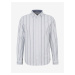 Světle šedá pánská pruhovaná košile Tom Tailor