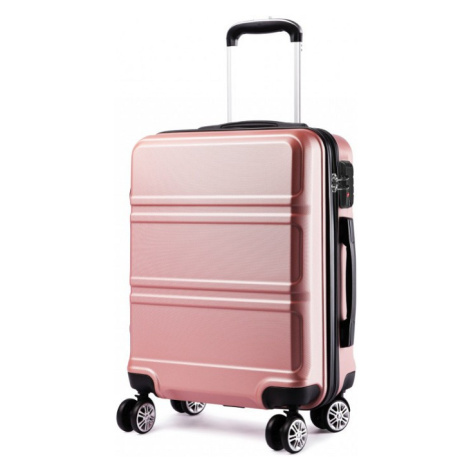 Konofactory Růžový odolný skořepinový cestovní kufr 
