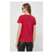 Bavlněné tričko Karl Lagerfeld červená barva