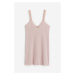 H & M - Žebrovaná noční košilka's krajkovými lemy - růžová