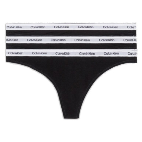 Calvin Klein 3 PACK - dámská tanga PLUS SIZE QD5209E-UB1-plus-size