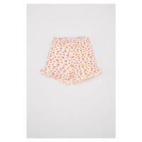 DEFACTO Baby Girl Floral Waffle Shorts