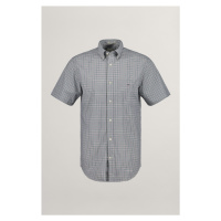 KOŠILE GANT REG POPLIN MICROCHECK SS SHIRT zelená