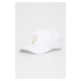 Čepice Karl Lagerfeld bílá barva, s potiskem