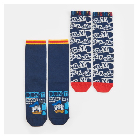Sinsay - Sada 2 párů ponožek Disney - Tmavomodrá