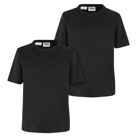 Chlapecké tričko z organické bavlny základní - 2ks - černé Urban Classics