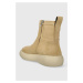 Semišové boty Vagabond Shoemakers JANICK dámské, béžová barva, na plochém podpatku, zateplené, 5