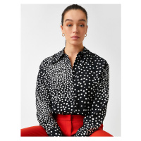 Koton Long Sleeve Patterned Shirt