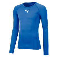 Puma LIGA BASELAYER LONG SLEEVE TEE Pánské funkční triko, modrá, velikost