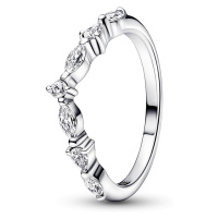 Pandora Okouzlujicí stříbrný prsten se zirkony Timeless 192390C01