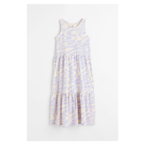 H & M - Bavlněné šaty - fialová H&M