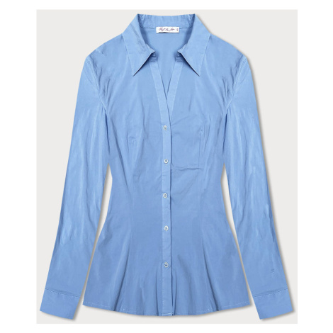 Světle modrá klasická košile s límečkem (M-8871) Forget me not FASHION