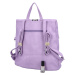 Trendový dámský koženkový batoh Pelias, pastelově fialová