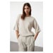 Trendyol Beige Pocket Detailed Knitwear Sweater