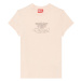 Tričko diesel t-slax-n1 t-shirt růžová
