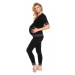 Černé těhotenské pyžamo 0184