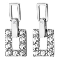 Hot Diamonds Moderní stříbrné náušnice s diamanty a topazy Echo DE716