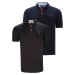 DUAL SET T8582 DEWBERRY MENS T-SHIRT-BLACK-NAVY BLUE