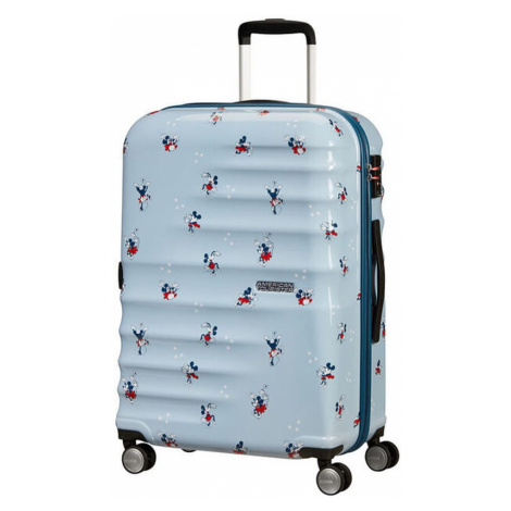 American Tourister Cestovní kufr Wavebreaker Disney Spinner 64 l - Minnie Darling Blue
