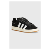 Semišové sneakers boty adidas Originals Campus 00s černá barva, IH2659