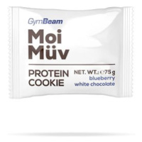GymBeam MoiMüv Protein Cookie 75 g, borůvka bílá čokoláda