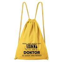DOBRÝ TRIKO Bavlněný batoh Sexy doktor Barva: Žlutá
