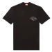 Tričko diesel t-wash-l6 t-shirt černá