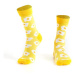 Žluté dámské ponožky s vejci