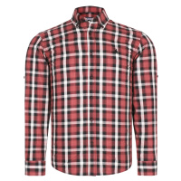 G754 DEWBERRY MENS SHIRT-BURGUNDY-BLACK