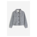 H & M - Košilová bunda z vlněné směsi - šedá