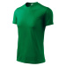 Tričko s asymetrickým průkrčníkem, trávově zelená