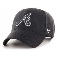 Čepice 47brand MLB Atlanta Braves černá barva, s aplikací, B-MVPSP01WBP-BK