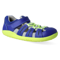 Barefoot sandály Bobux - Summit Blueberry + Neon