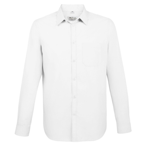 SOĽS Baltimore Fit Pánská košile s dlouhým rukávem SL02922 Bílá SOL'S