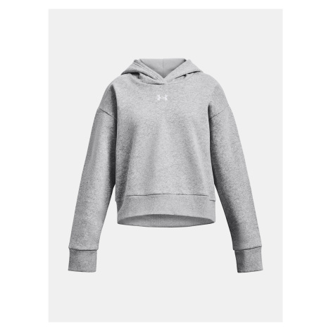 Under Armour Mikina UA Rival Fleece Crop Hoodie-GRY - Holky